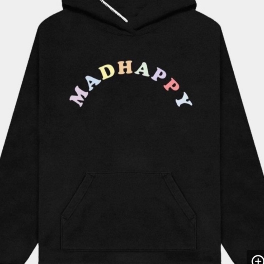 Limited Madhappy black sweatshirt size medium. Pastel letters.